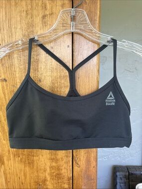 Reebok Black Strappy CrossFit Sports Bra small